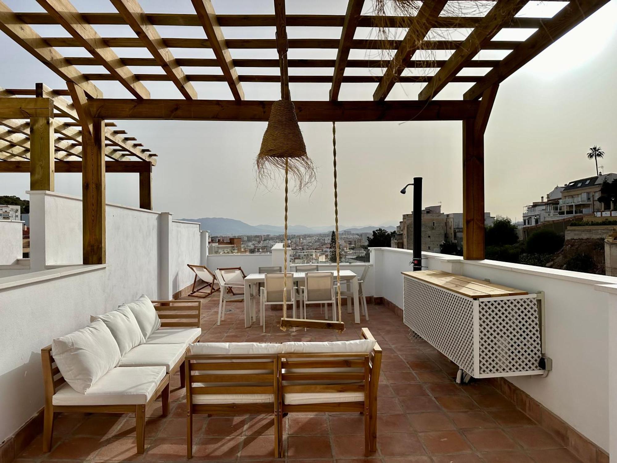 Atico Con Solarium Y Bbq Cerca Del Centro 6 Pax Apartamento Málaga Exterior foto